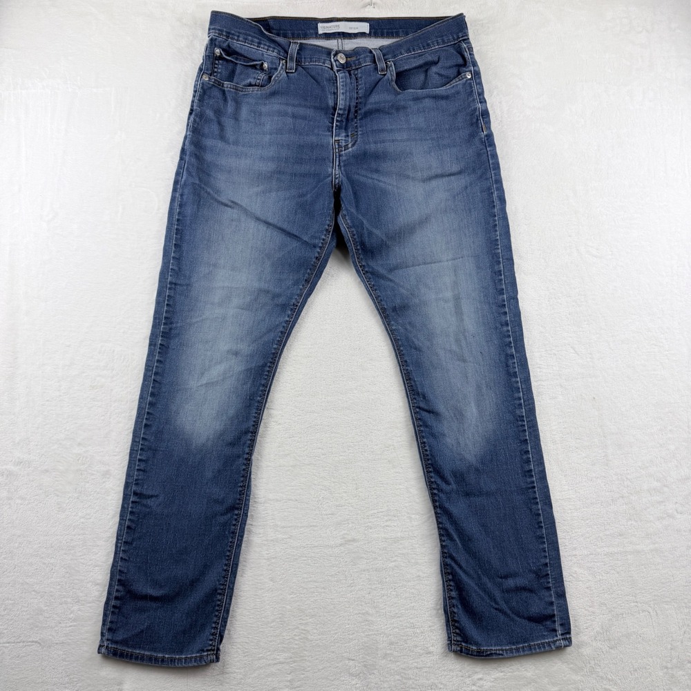 Signature by Levi Strauss Slim Fit‎ Jeans Medium Wash Denim W36 L30